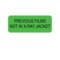 Nevs Information Labels - Previous Films 5/16" x 1-1/4" Flr Green w/Black X-9404 - alternate 1